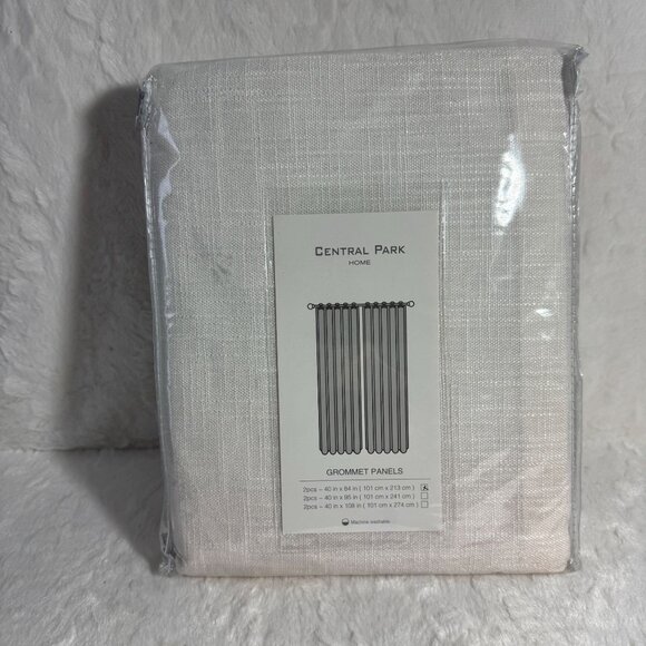 Central Park Home Ombre Grommet Panels Window Curtain Panel Linen Gradient - Picture 4 of 6